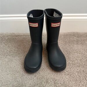 Hunter Navy Kid Rain Boots